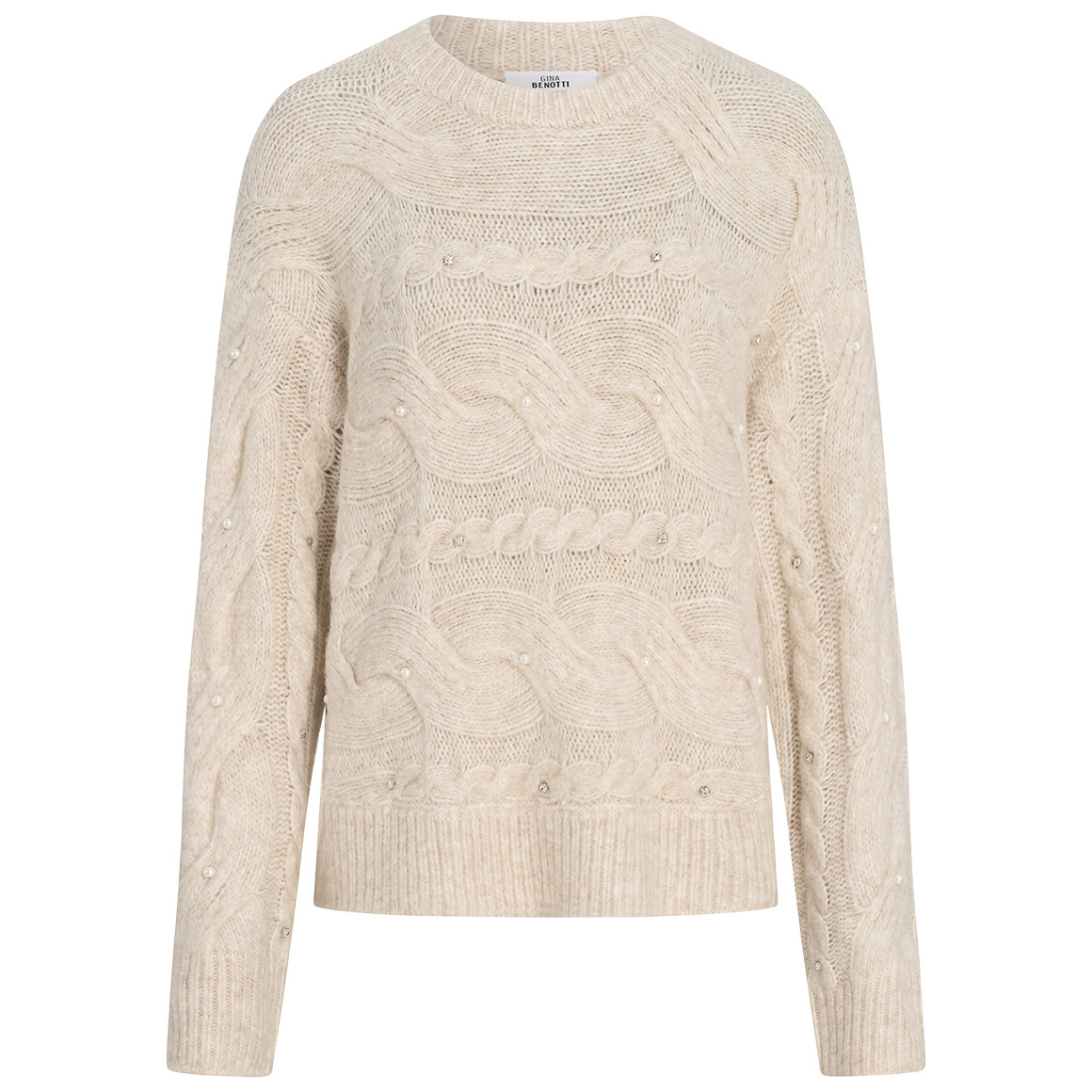 Gebreide trui met parels Dames