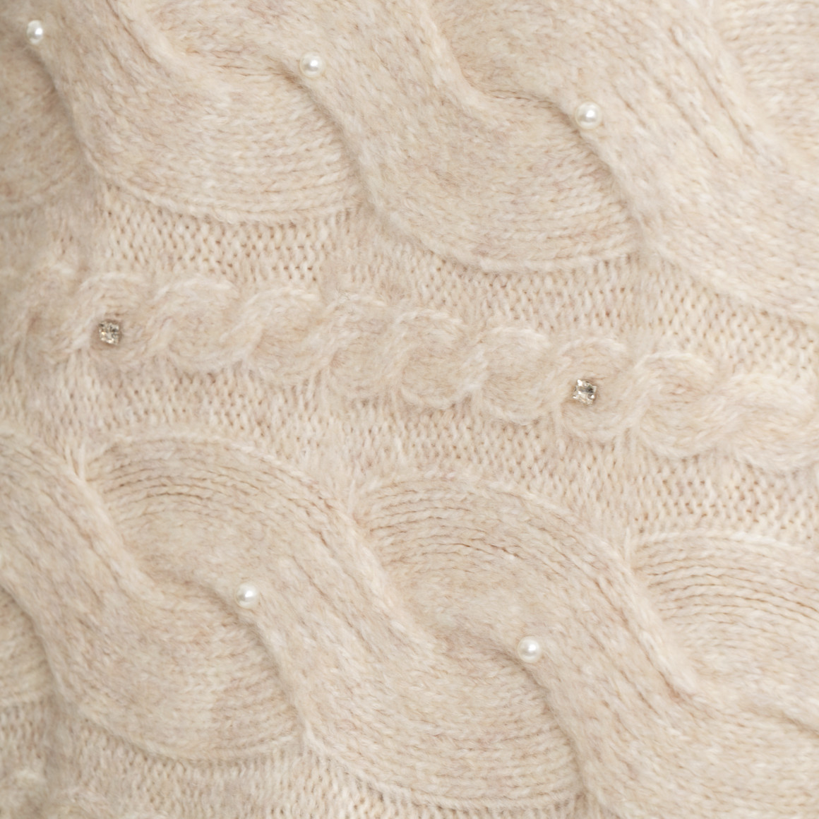 Gebreide trui met parels Dames