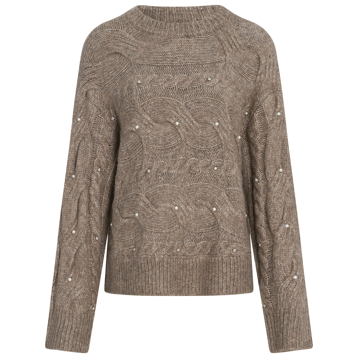 Gebreide trui met parels Dames