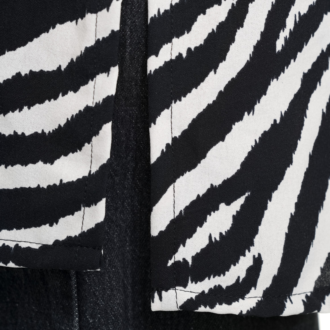 Damen Longbluse mit Animal-Print