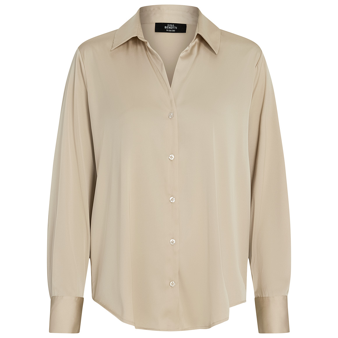 Damesblouse met satijnlook