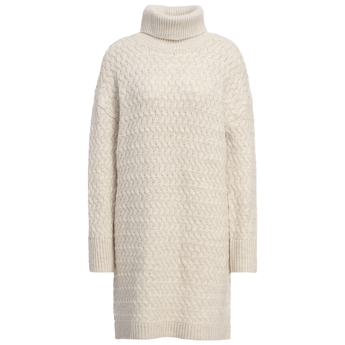 Dames gebreide jurk met col