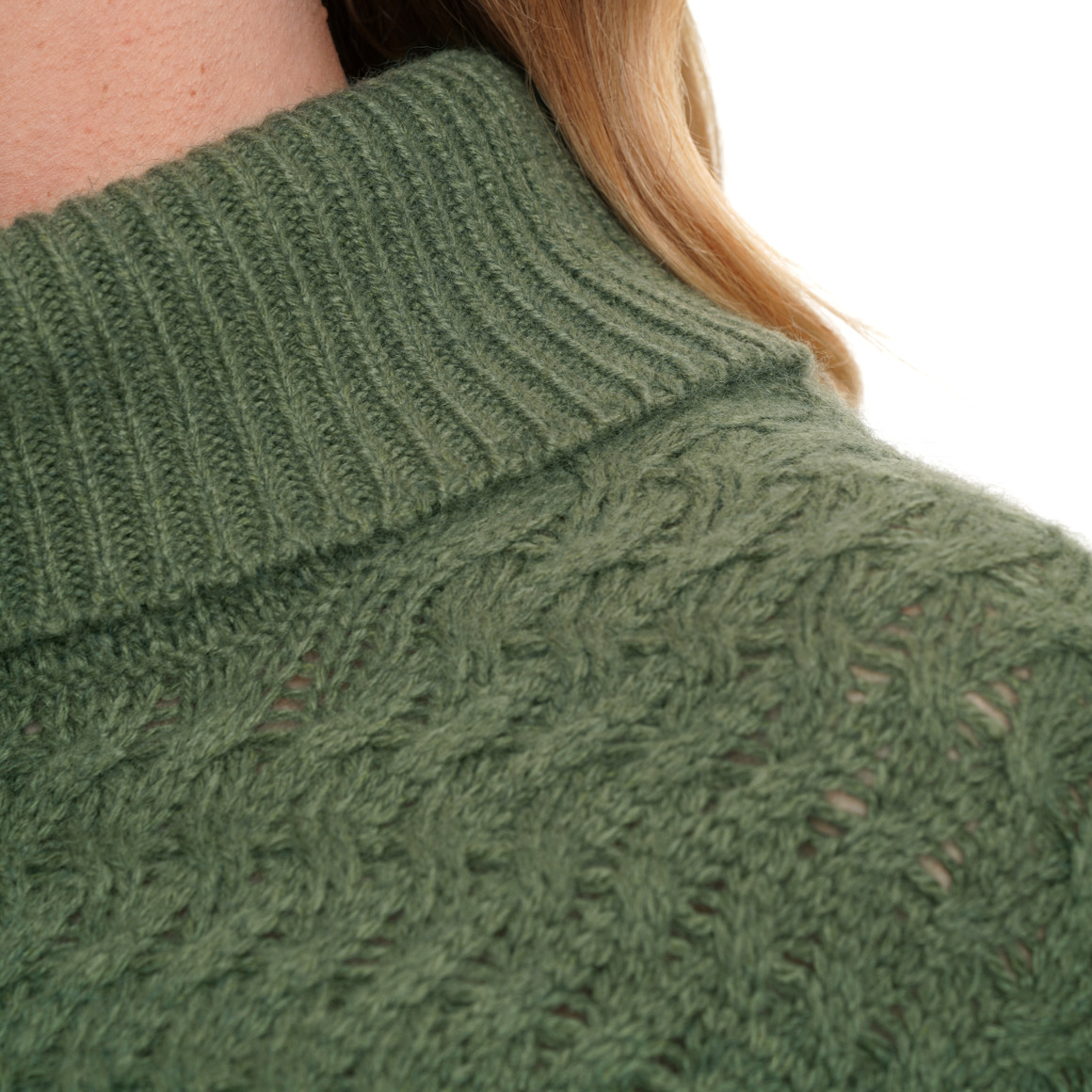 Dames gebreide jurk met col