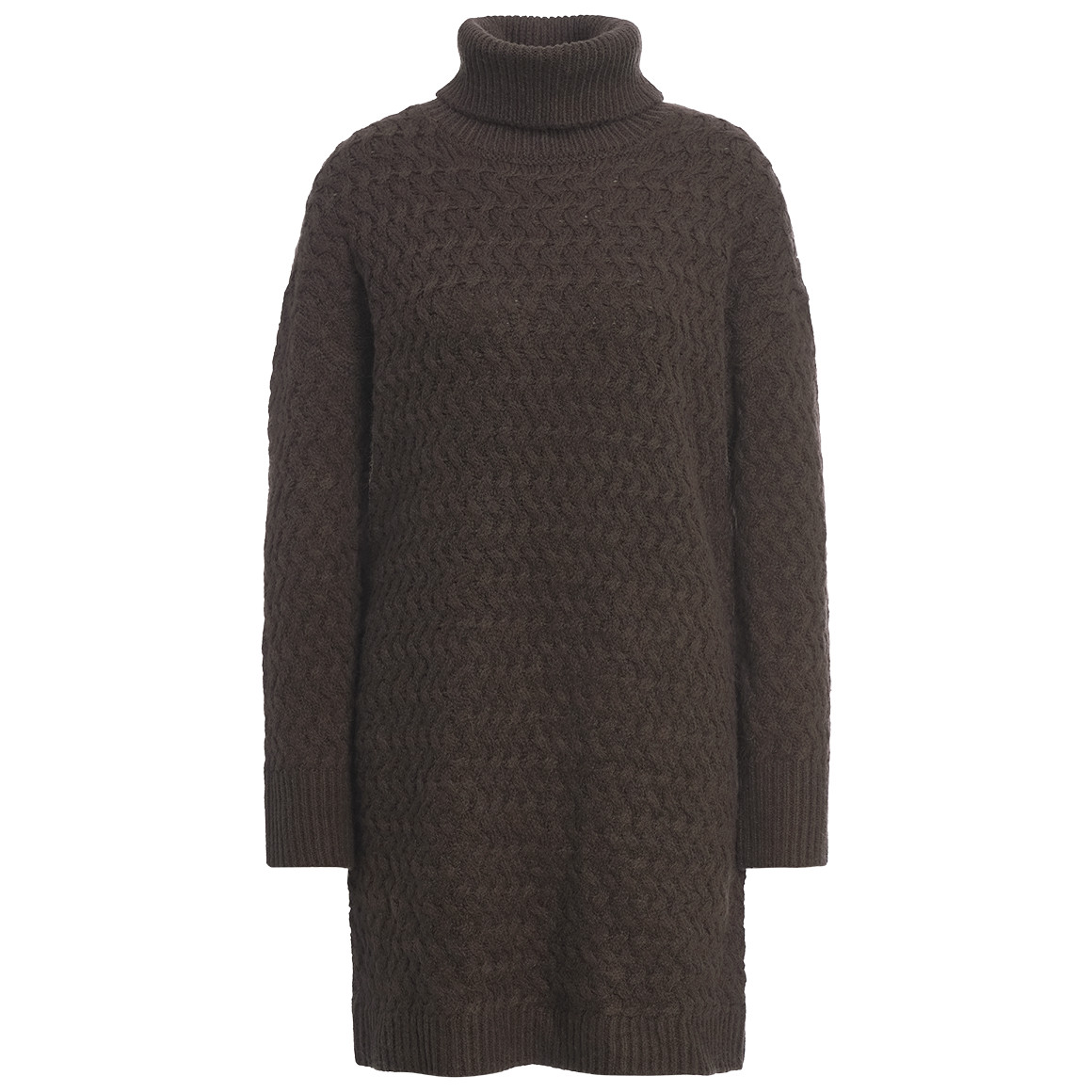 Dames gebreide jurk met col