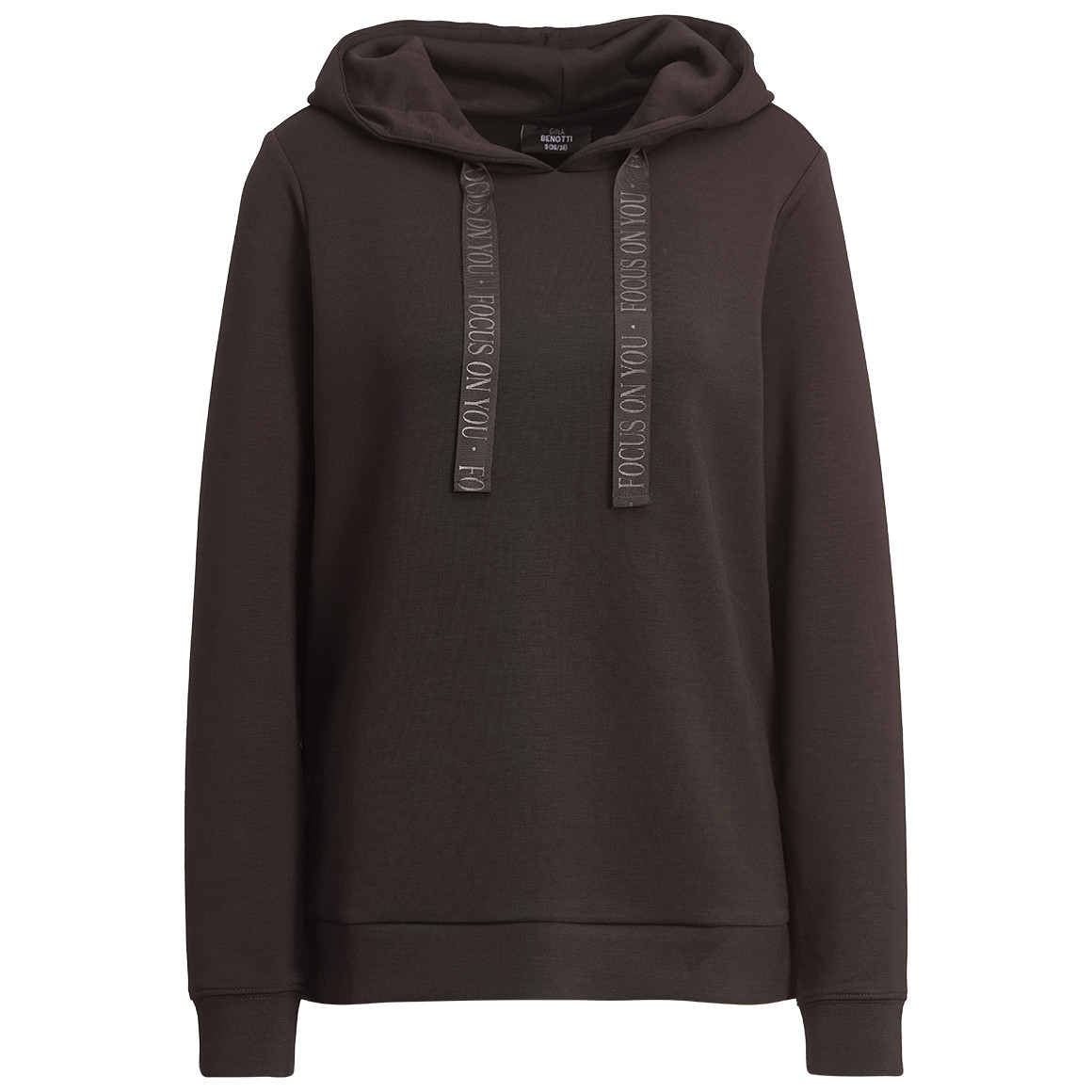 Dames hoodie effen gekleurd