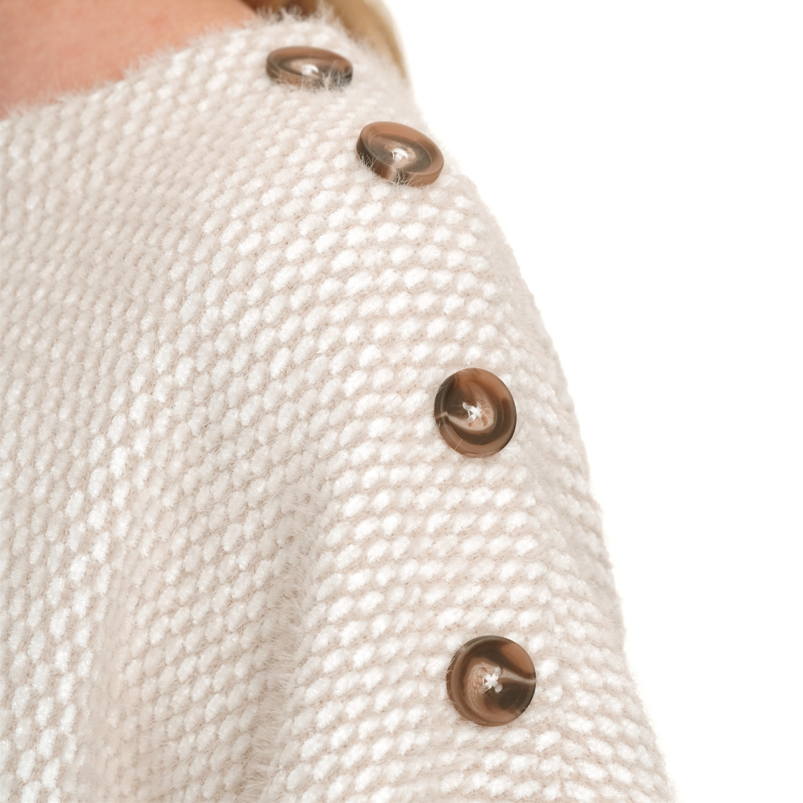 Damen Sweatshirt in Strick-Optik