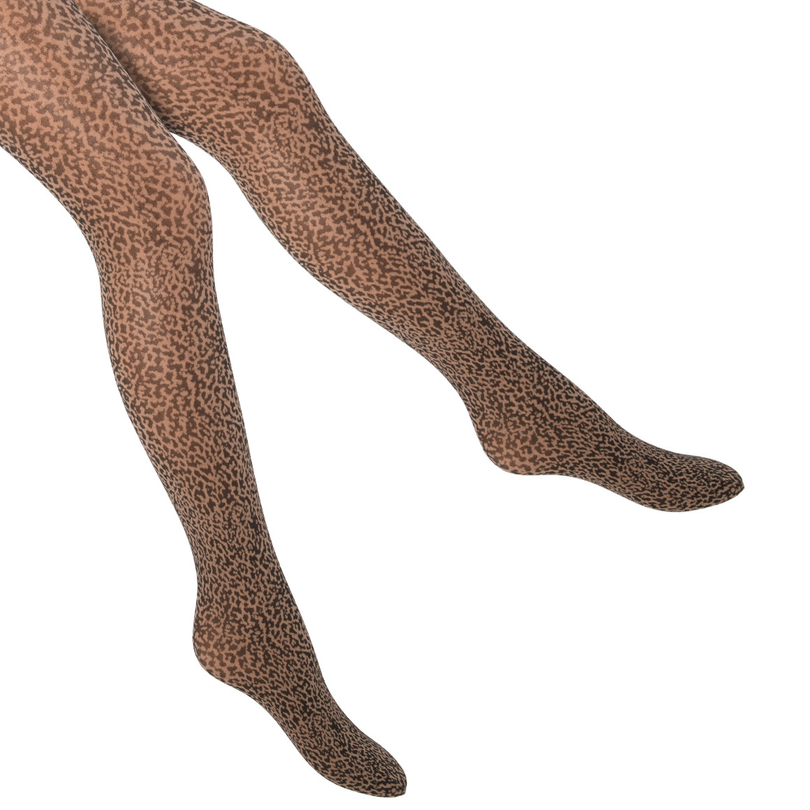 Damen Strumpfhose mit Leo-Muster