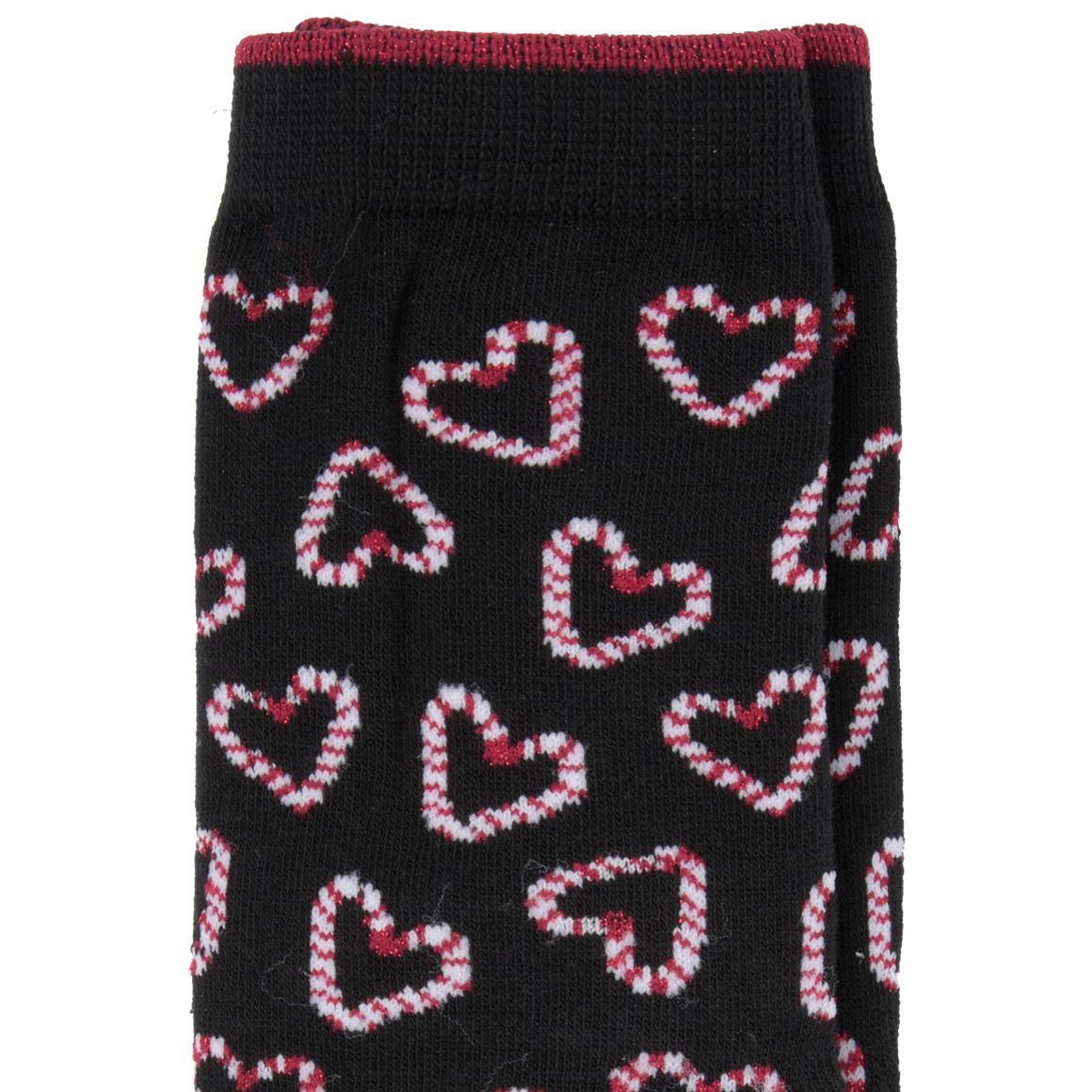 1 Paar Damen Weihnachtssocken mit Glitzer