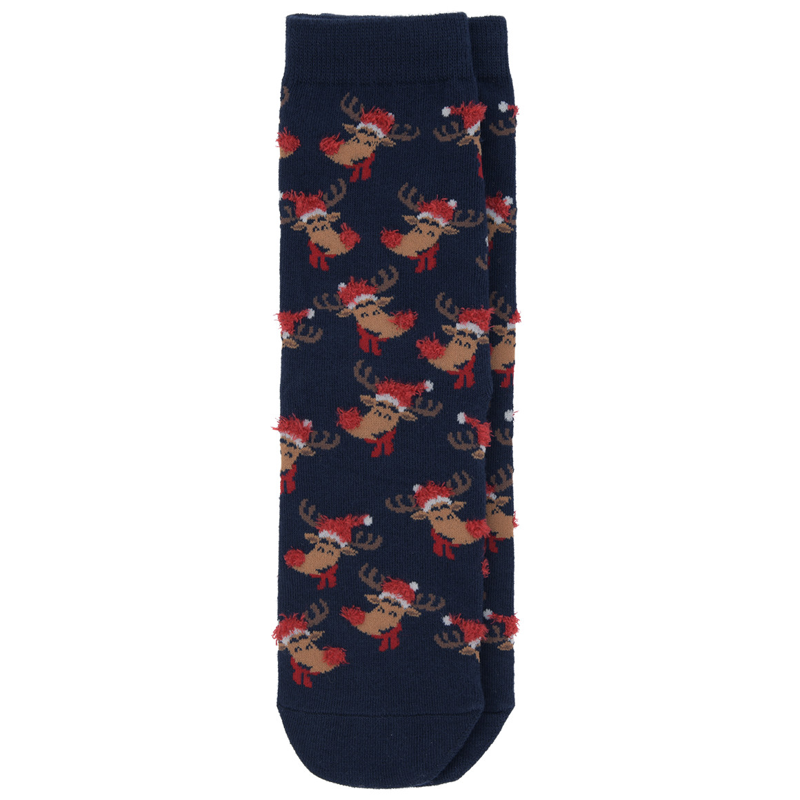 1 Paar Damen Weihnachtssocken mit Rentieren