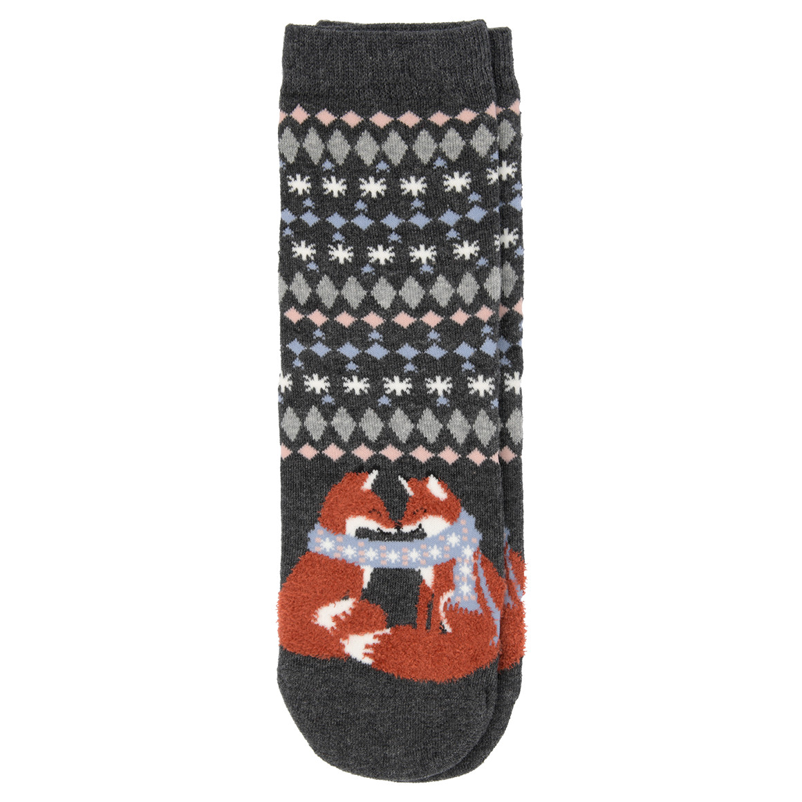 1 paar pluizige Kerstsokken voor Dames