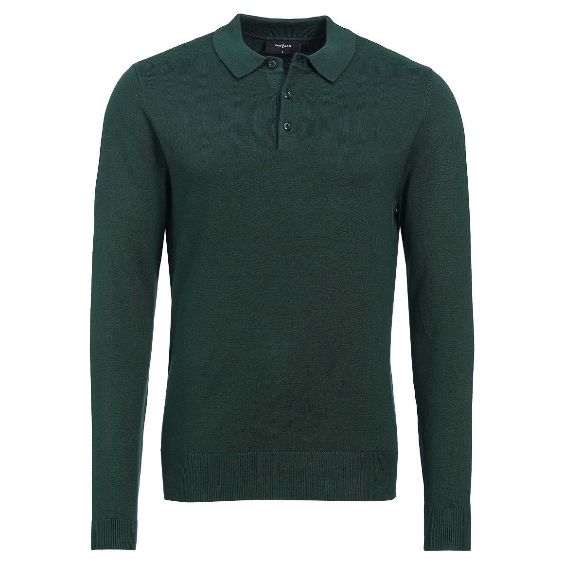 Gebreid poloshirt voor heren met viscose