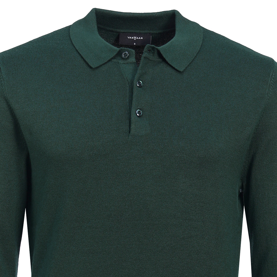 Gebreid poloshirt voor heren met viscose