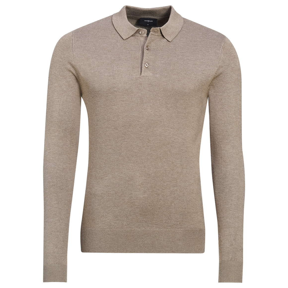 Herren Strick-Poloshirt mit Viskose