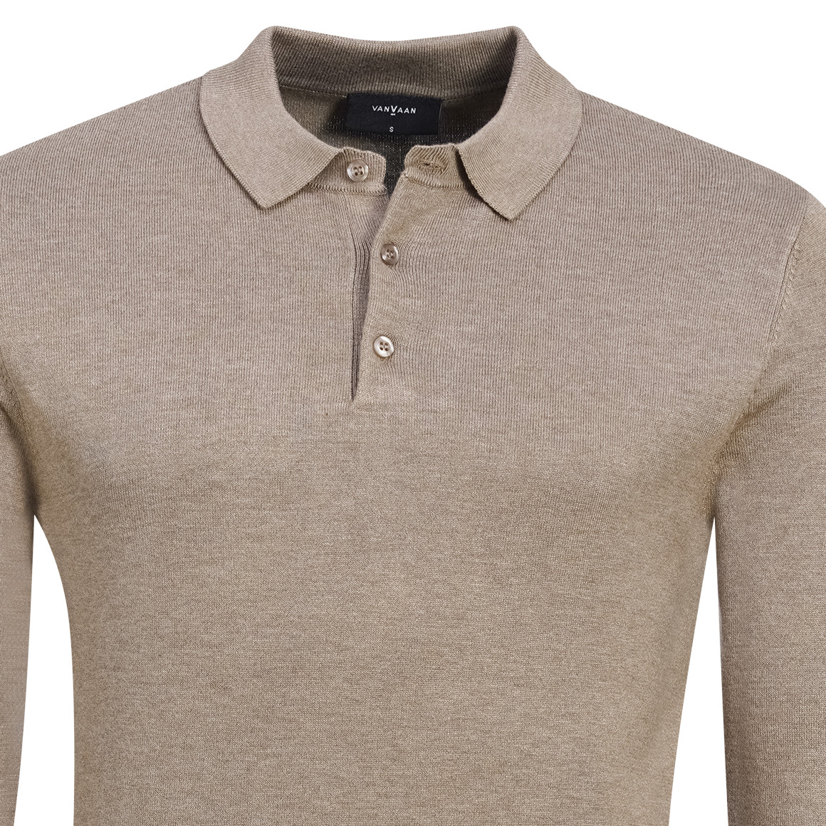 Herren Strick-Poloshirt mit Viskose
