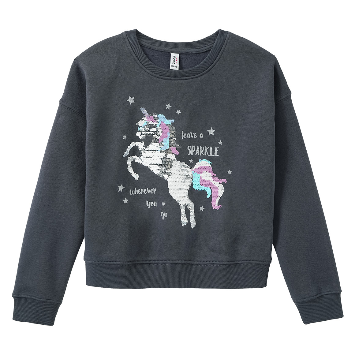 Mädchen Sweatshirt mit Wendepailletten