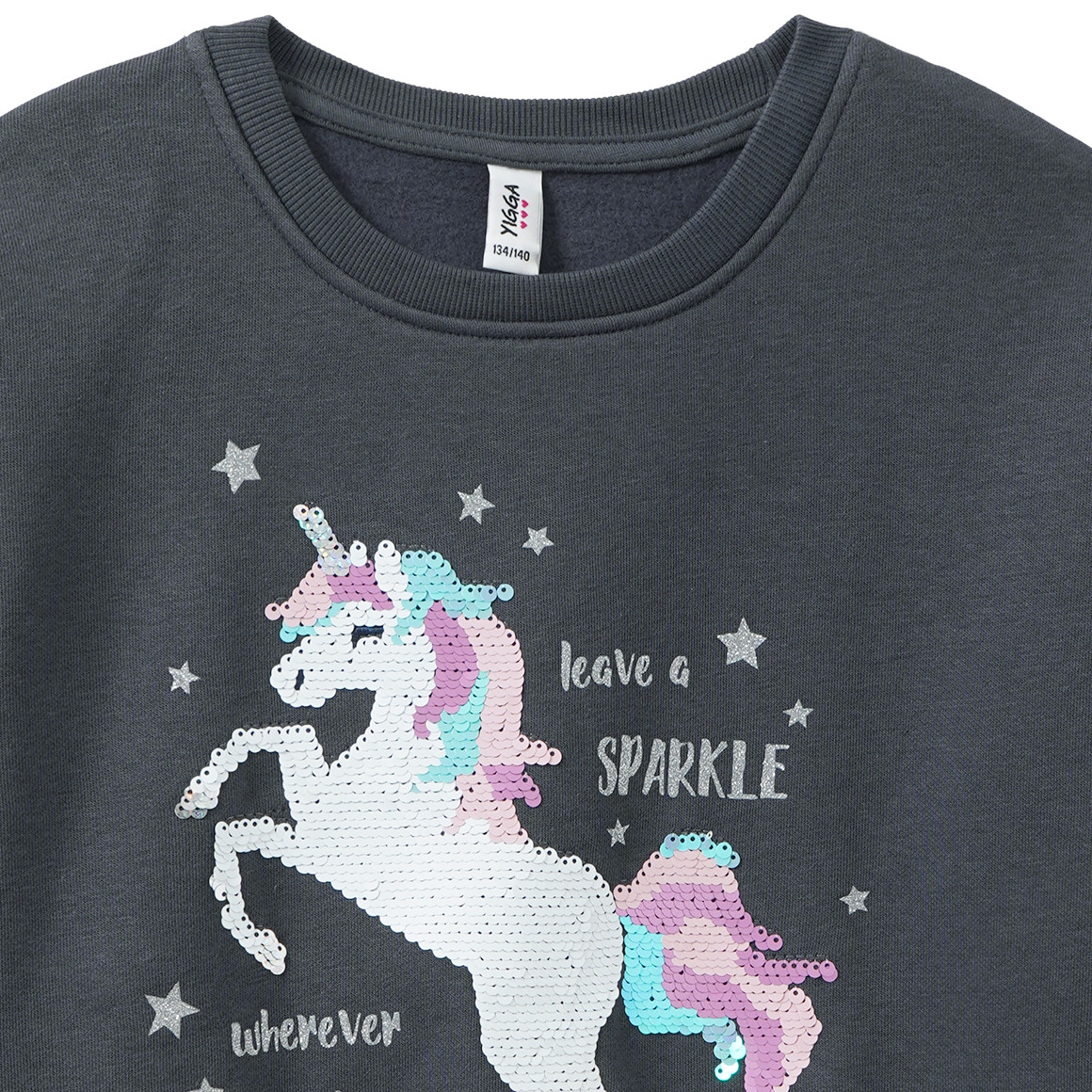 Mädchen Sweatshirt mit Wendepailletten