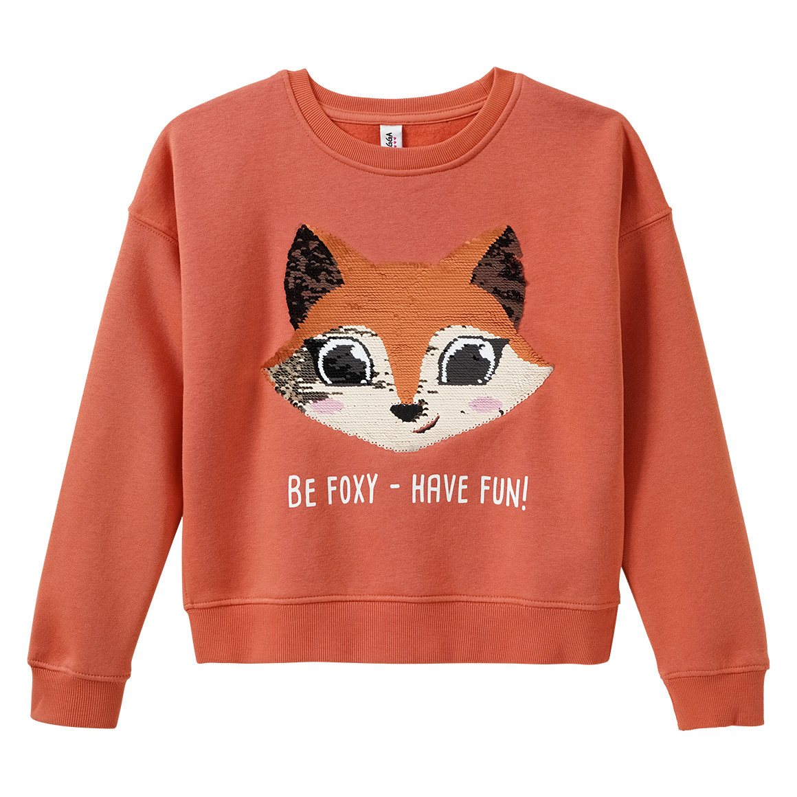 Mädchen Sweatshirt mit Wendepailletten