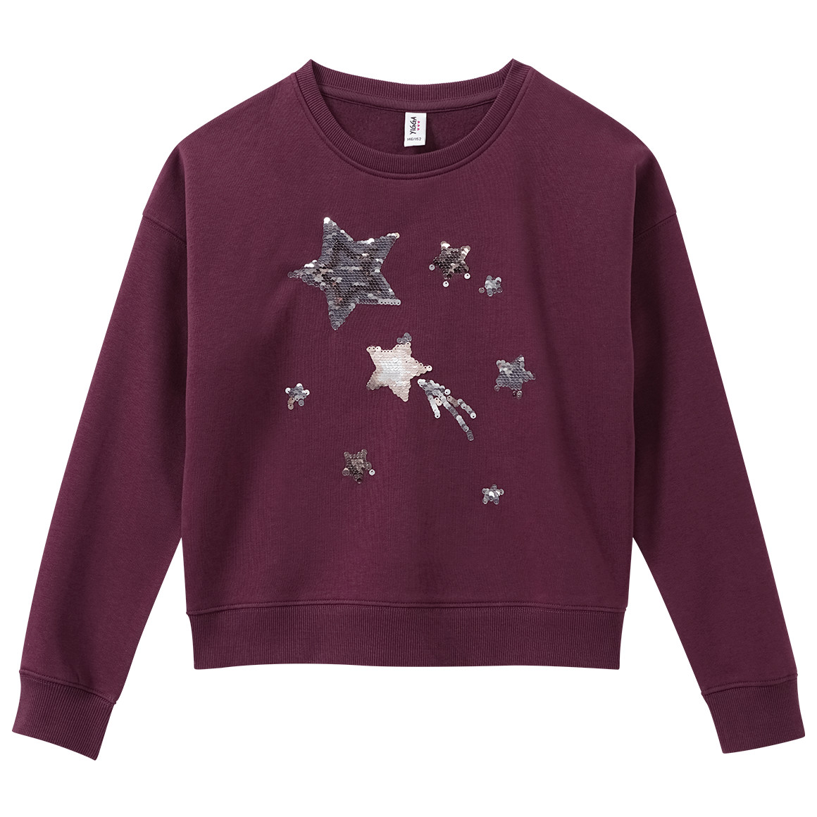 Mädchen Sweatshirt mit Wendepailletten