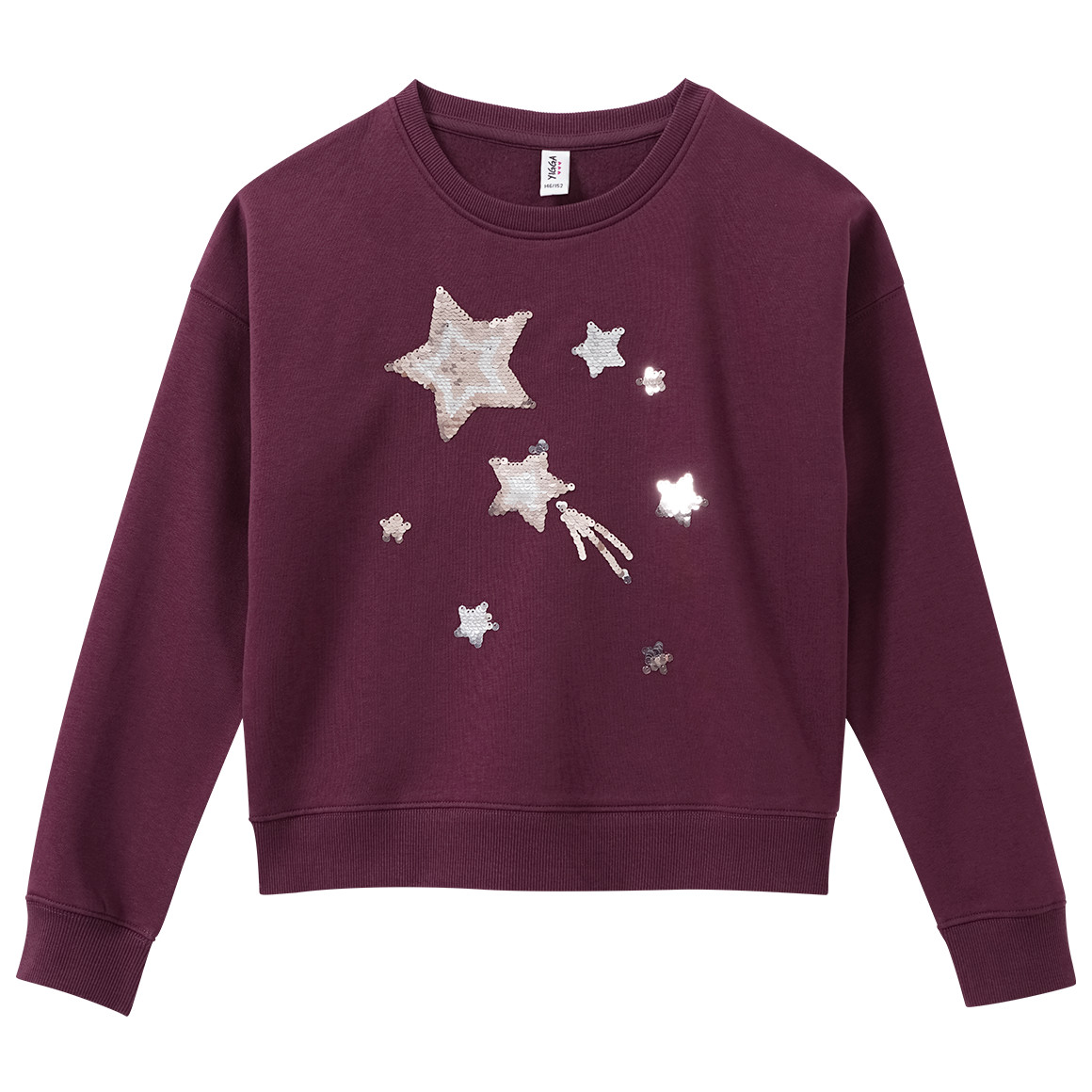 Mädchen Sweatshirt mit Wendepailletten