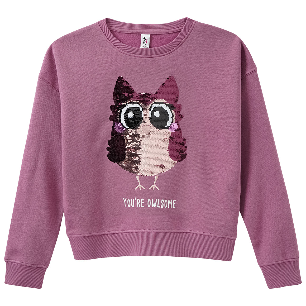 Mädchen Sweatshirt mit Wendepailletten