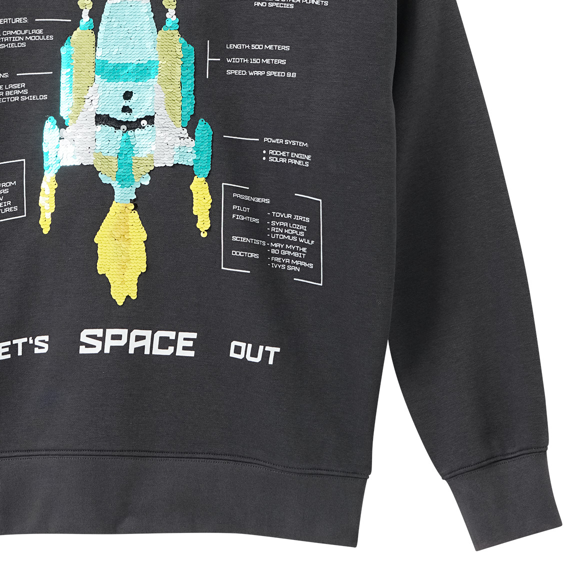 Jungen Hoodie mit Wendepailletten