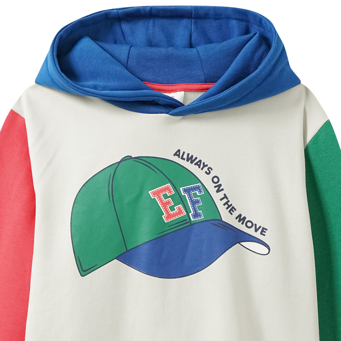 Jungen Hoodie mit Farbteilern