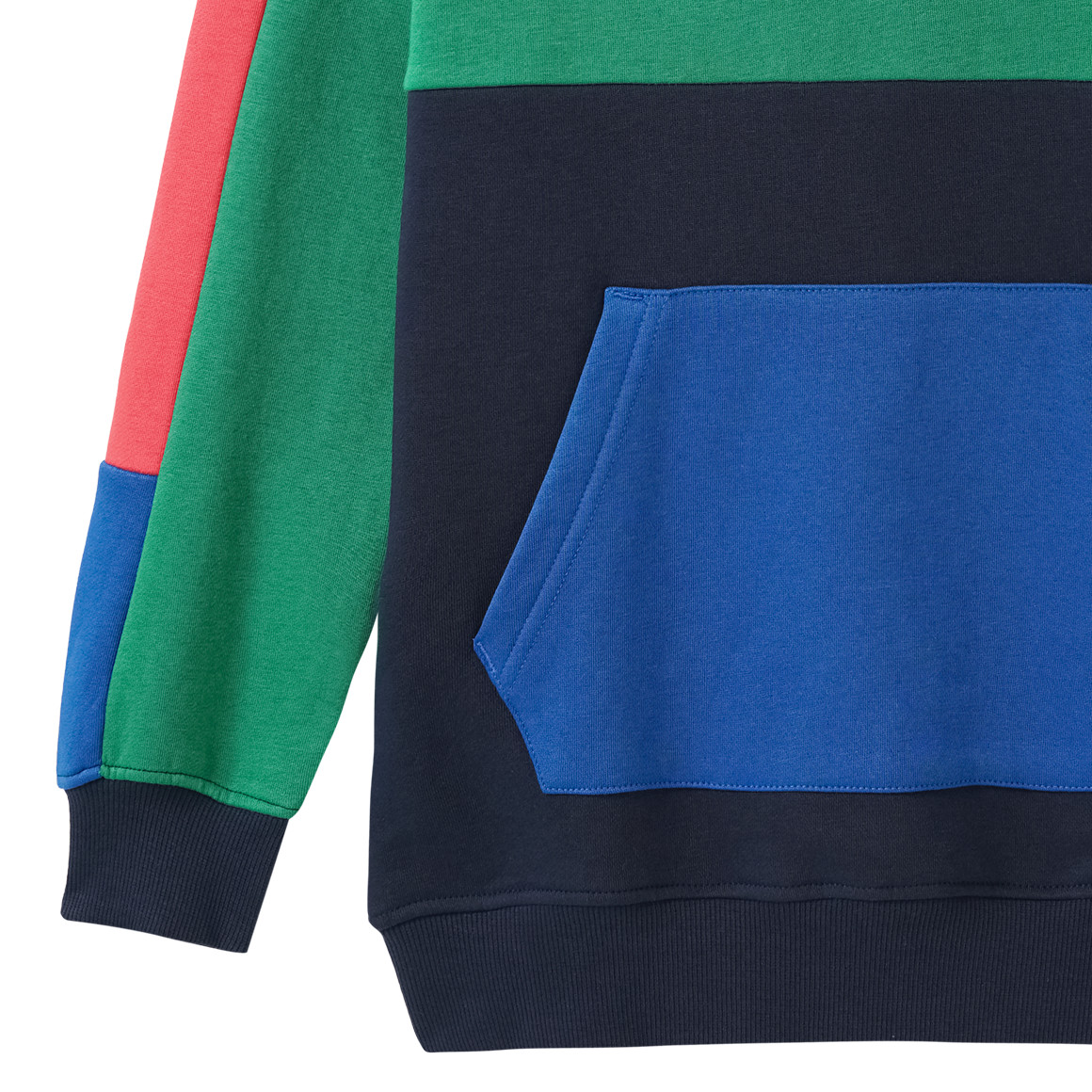 Jungen Hoodie mit Farbteilern