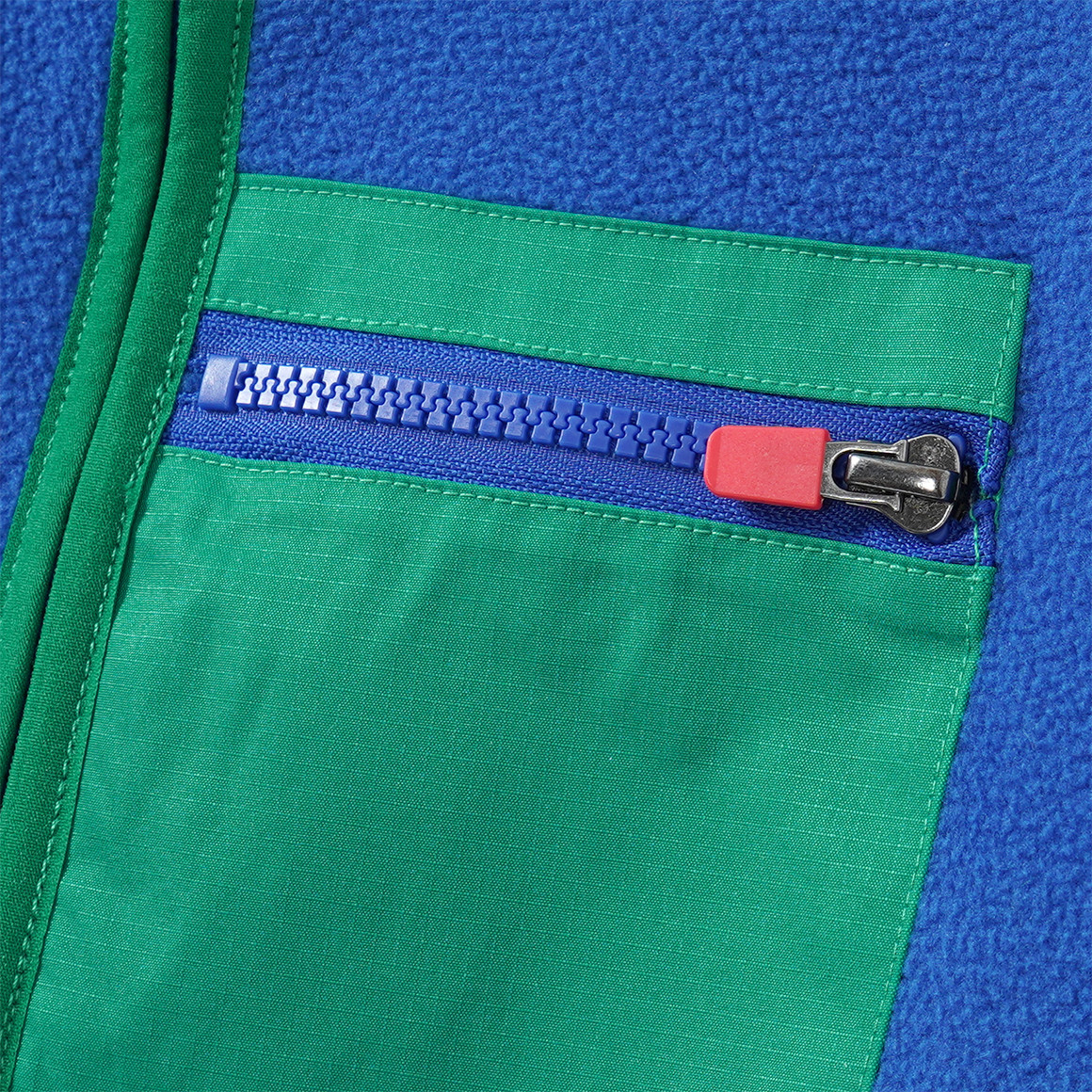 Jongens fleecevest met kleurverdelers