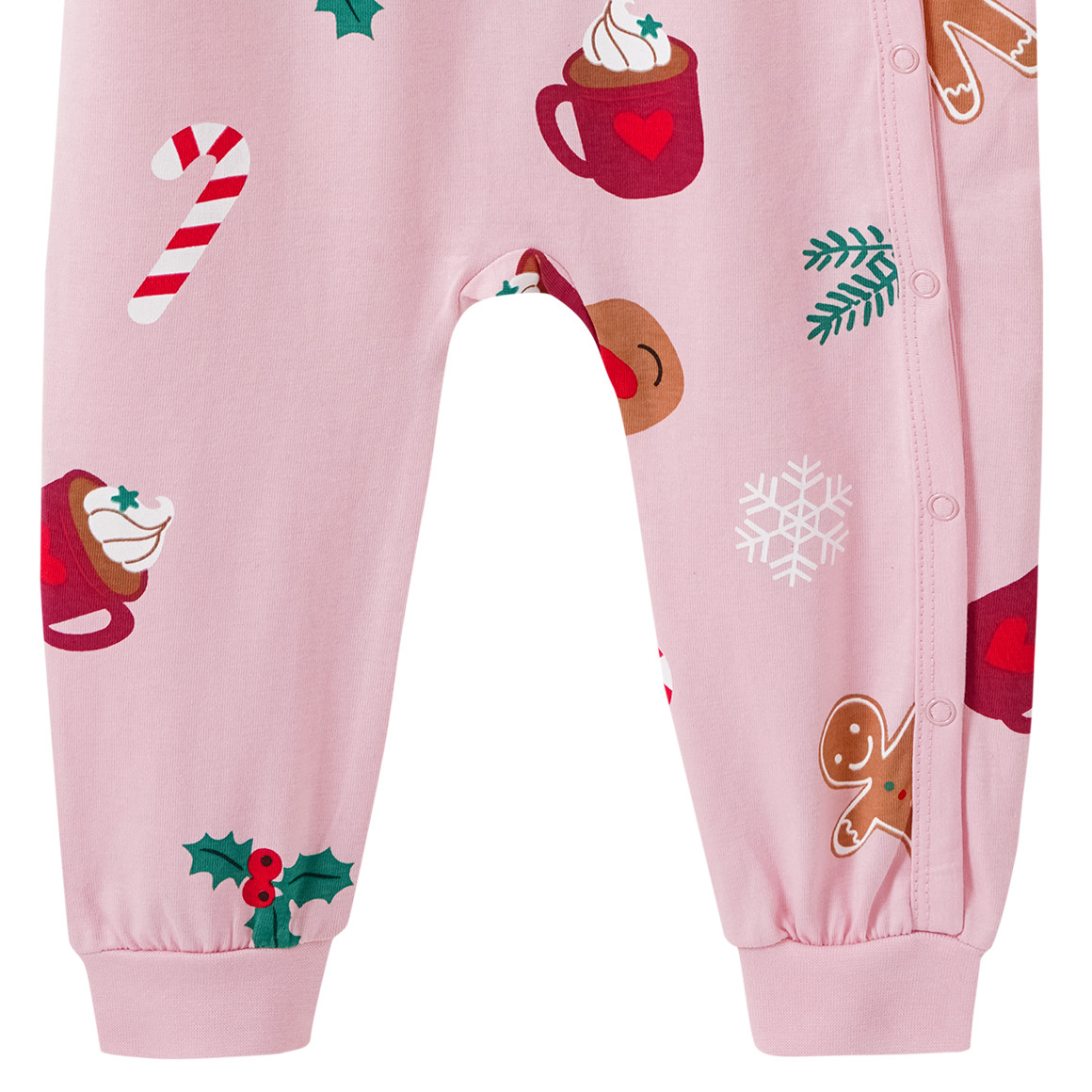 Baby Weihnachtsschlafanzug mit Allover-Print