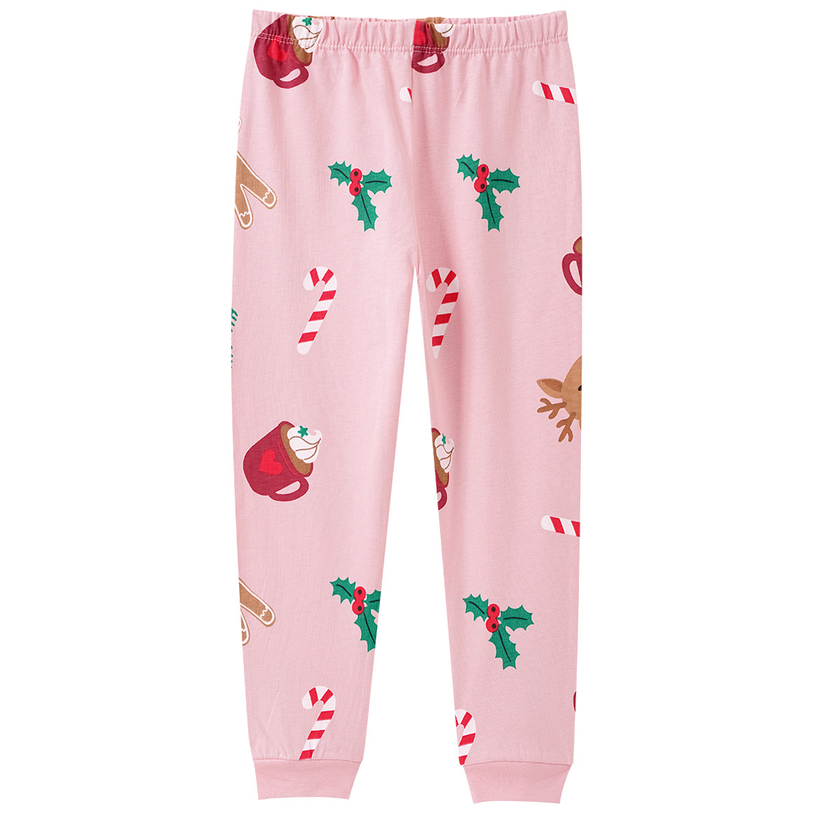 Meisjes' kerstpyjama met prints