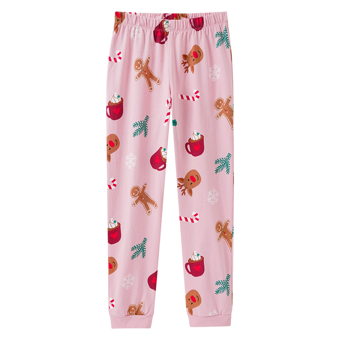 Meisjes' kerstpyjama met prints