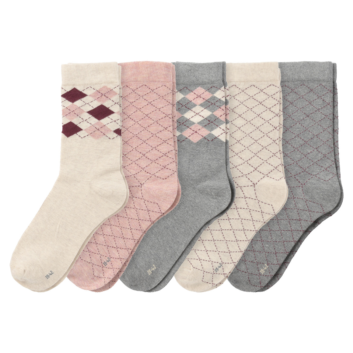 5 Paar Damen Socken mit Bio-Baumwolle