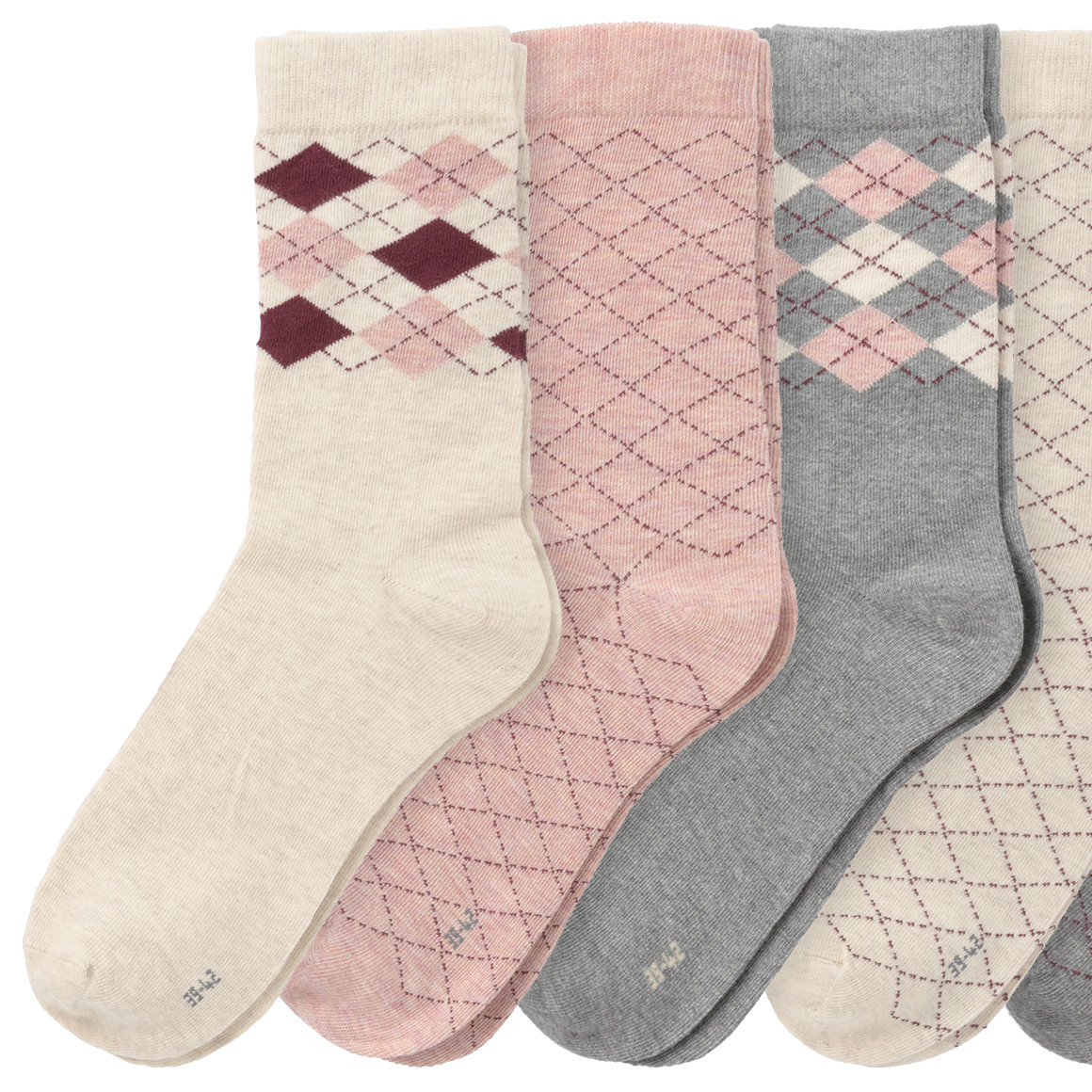 5 Paar Damen Socken mit Bio-Baumwolle