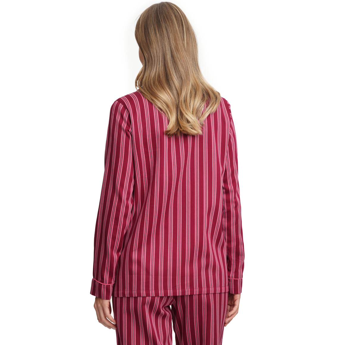 Dames kerstpyjama met strepen