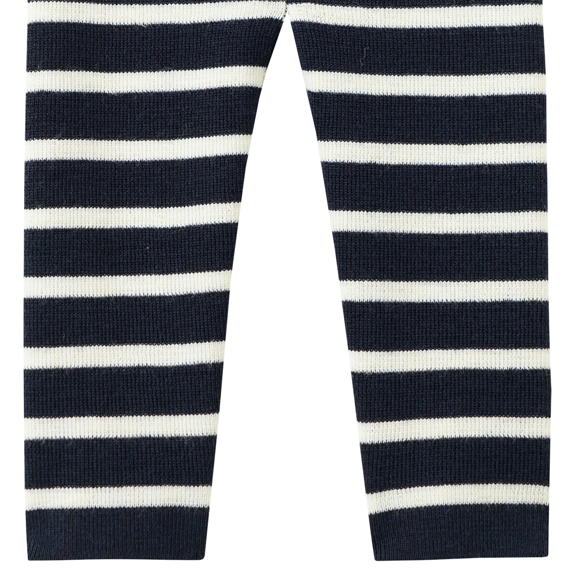 Geboorte wollen gebreide broek met strepen