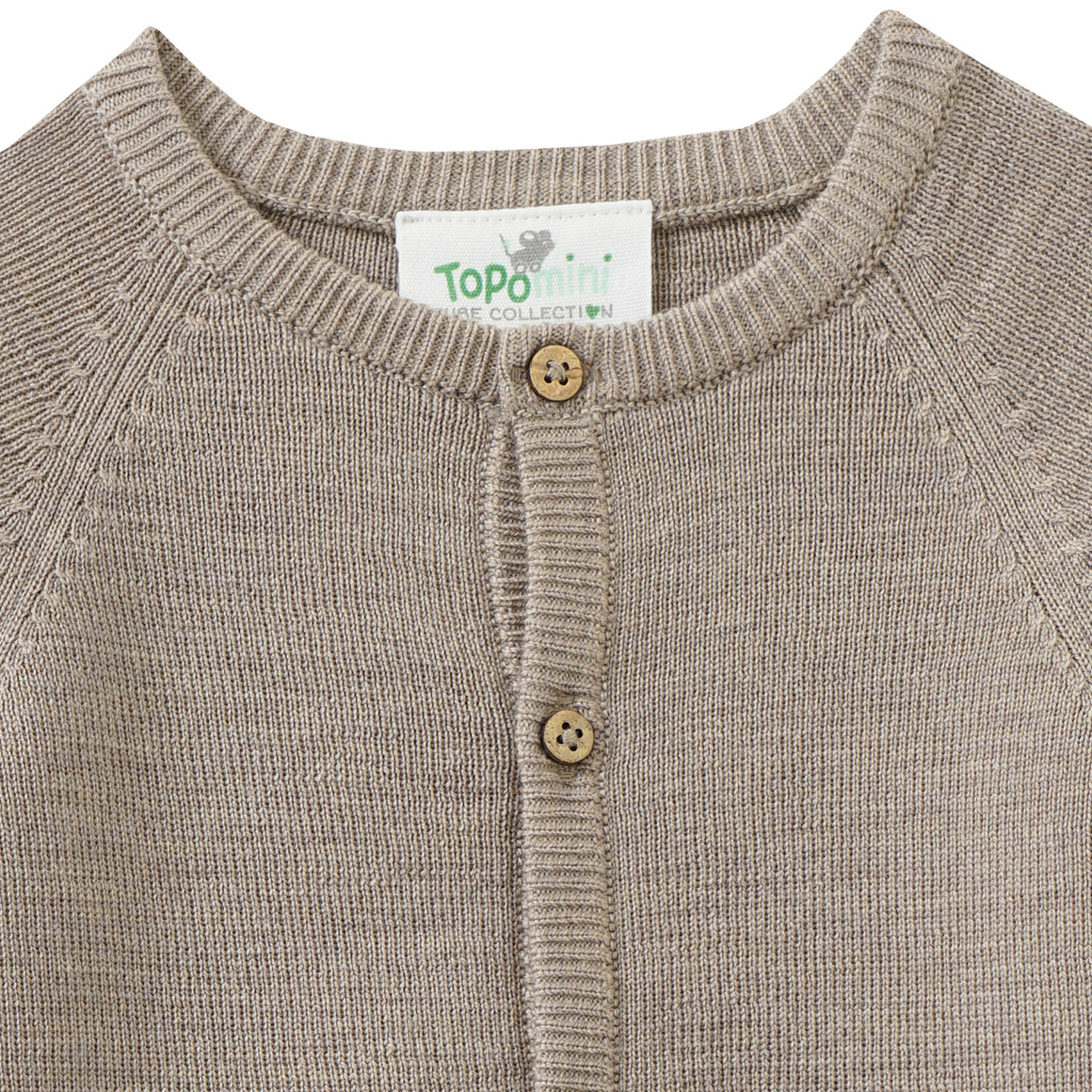 Effen wollen vestje voor pasgeborenen