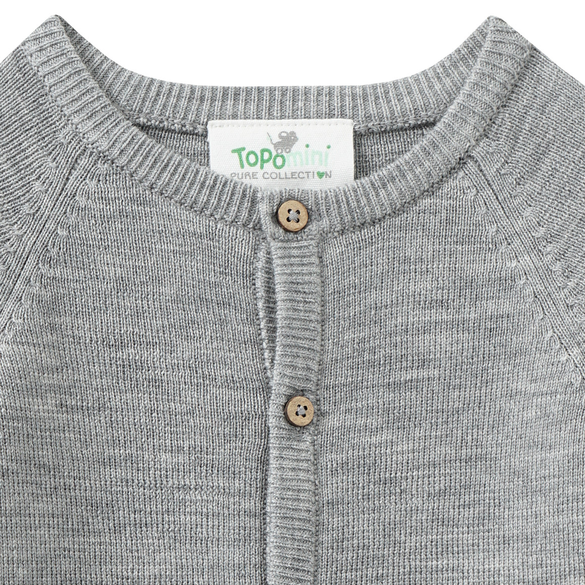 Effen wollen vestje voor pasgeborenen