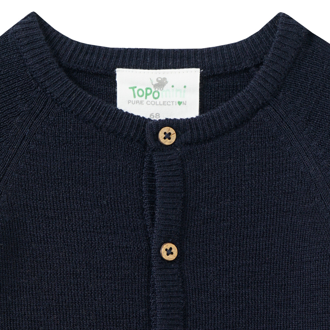 Effen wollen vestje voor pasgeborenen