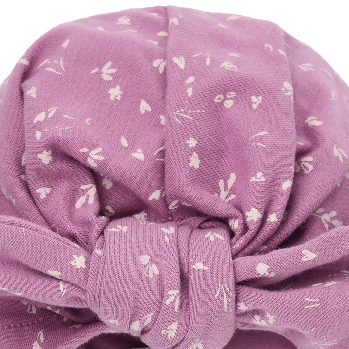 Geboorte tulbandmuts met all-over patroon