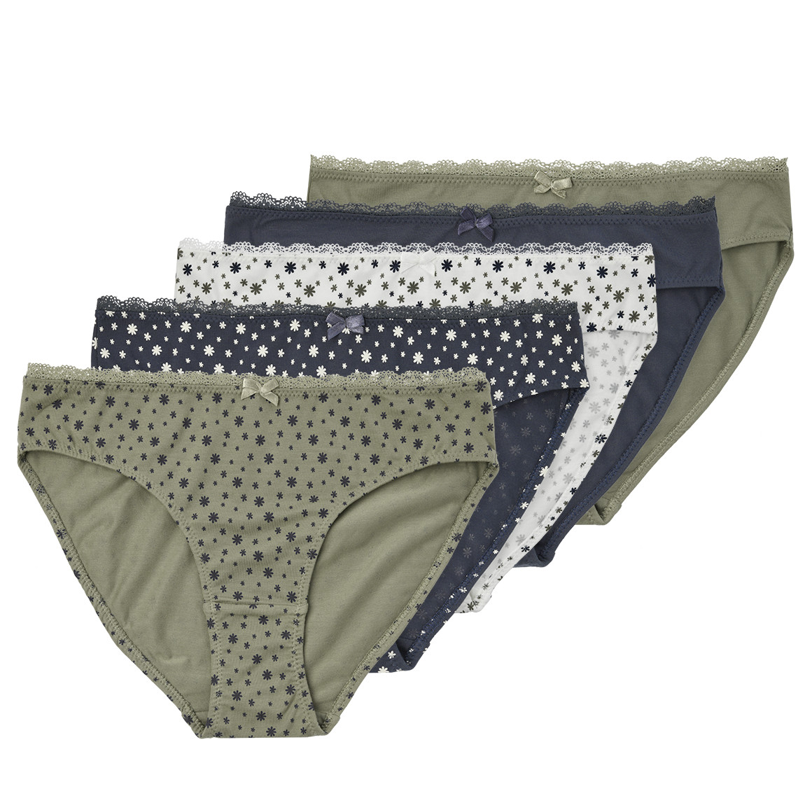 5 Dames slips met biologisch katoen