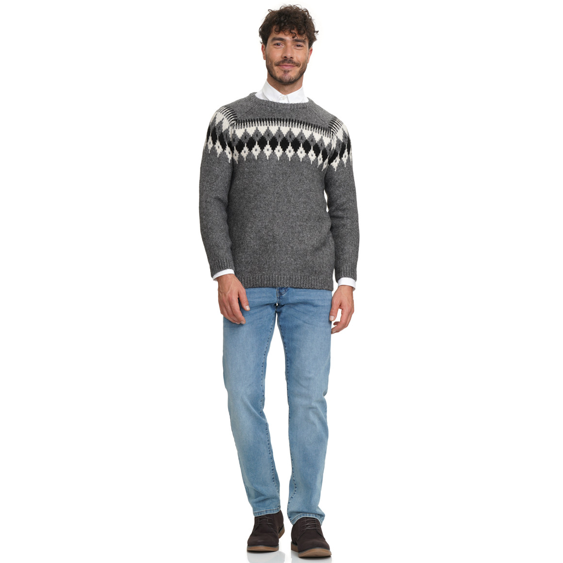Herren Strickpullover mit Muster