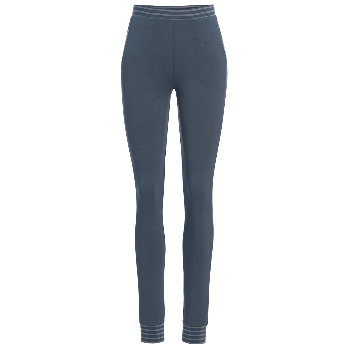 Dames slaapbroek met gestreepte boorden