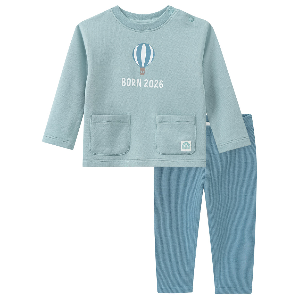 Newborn Set mit Sweatshirt und Hose Born 2026