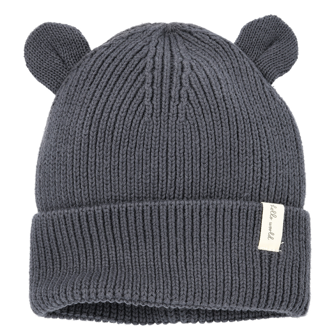 Gebreide babymuts met oren