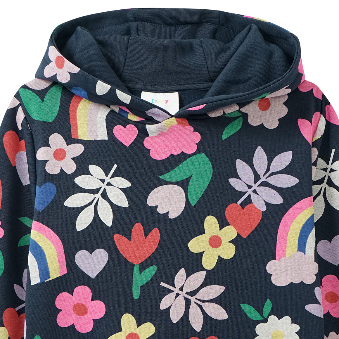 Mädchen Hoodie mit Allover-Print