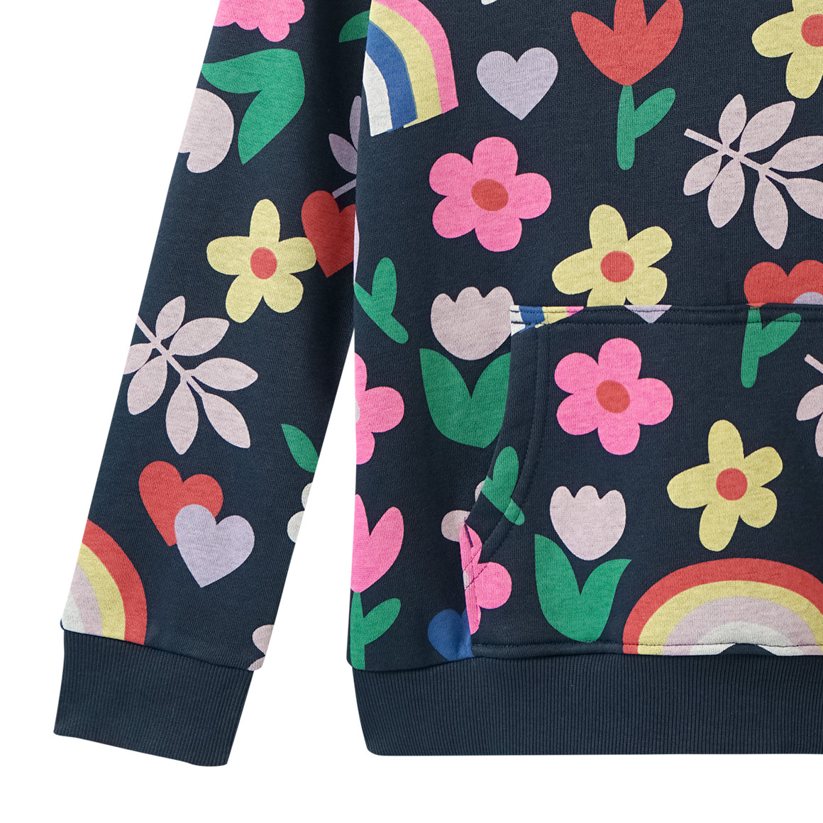 Mädchen Hoodie mit Allover-Print