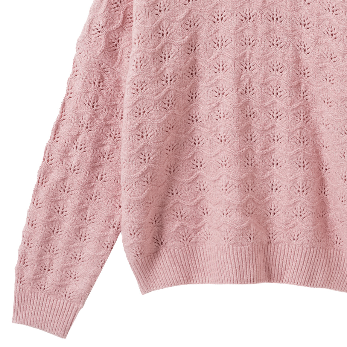 Mädchen Strickpullover mit Strukturmuster