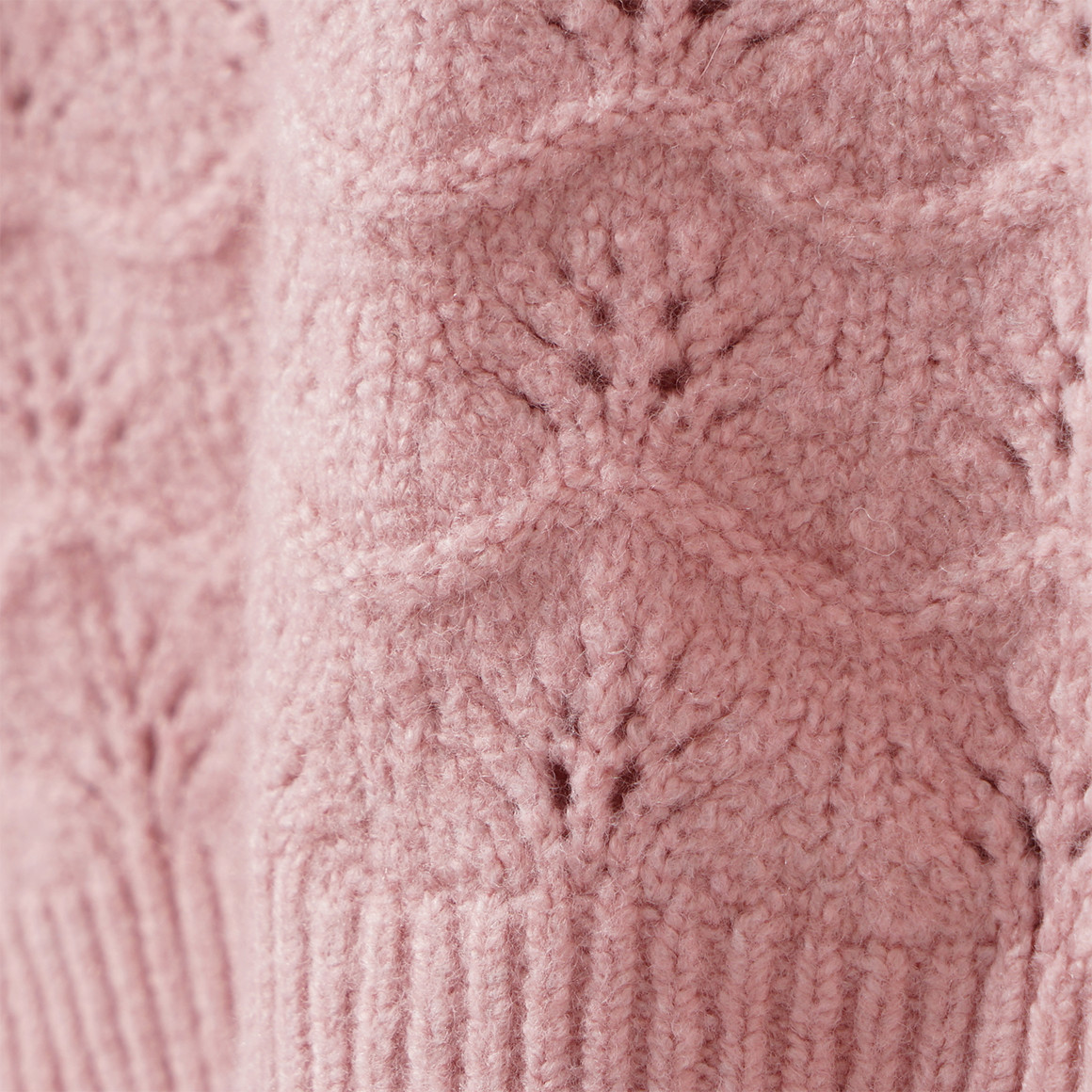 Mädchen Strickpullover mit Strukturmuster