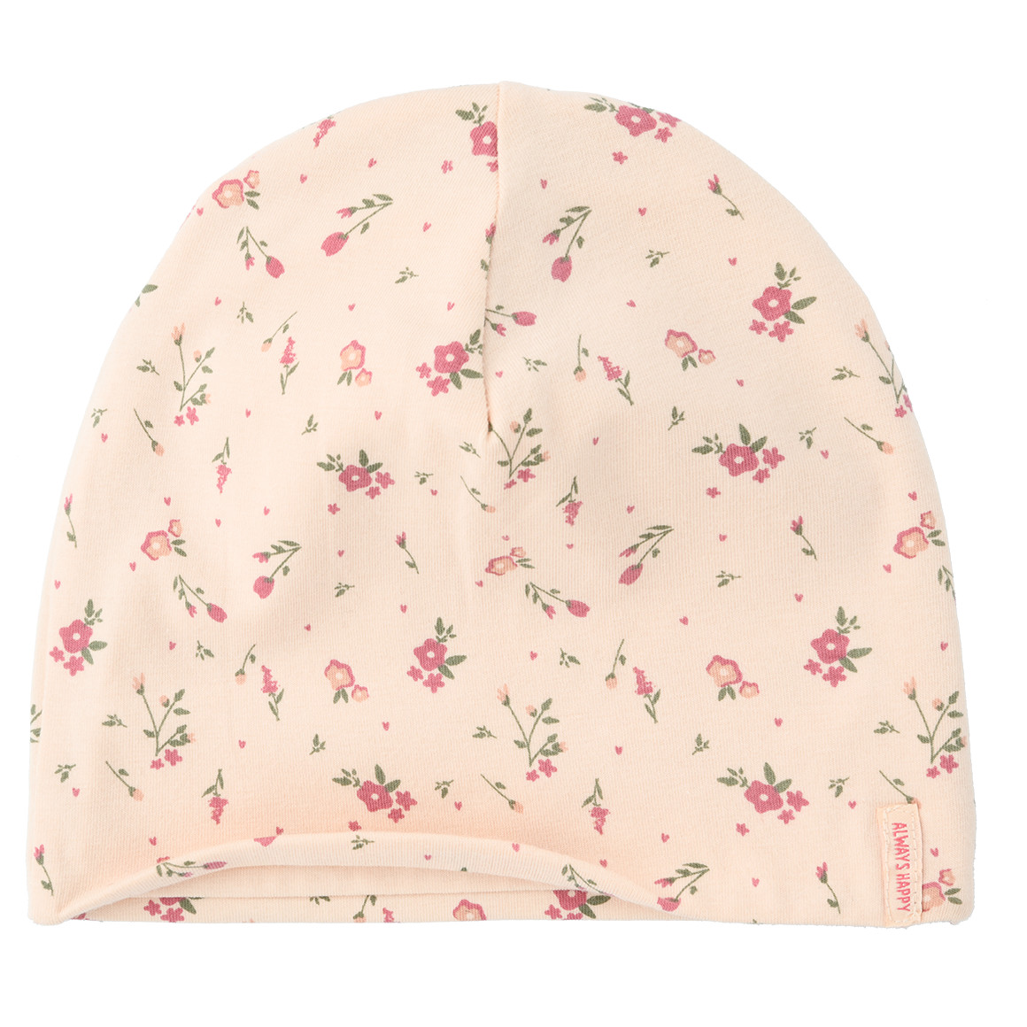 Babymutsje met bloemen all-over