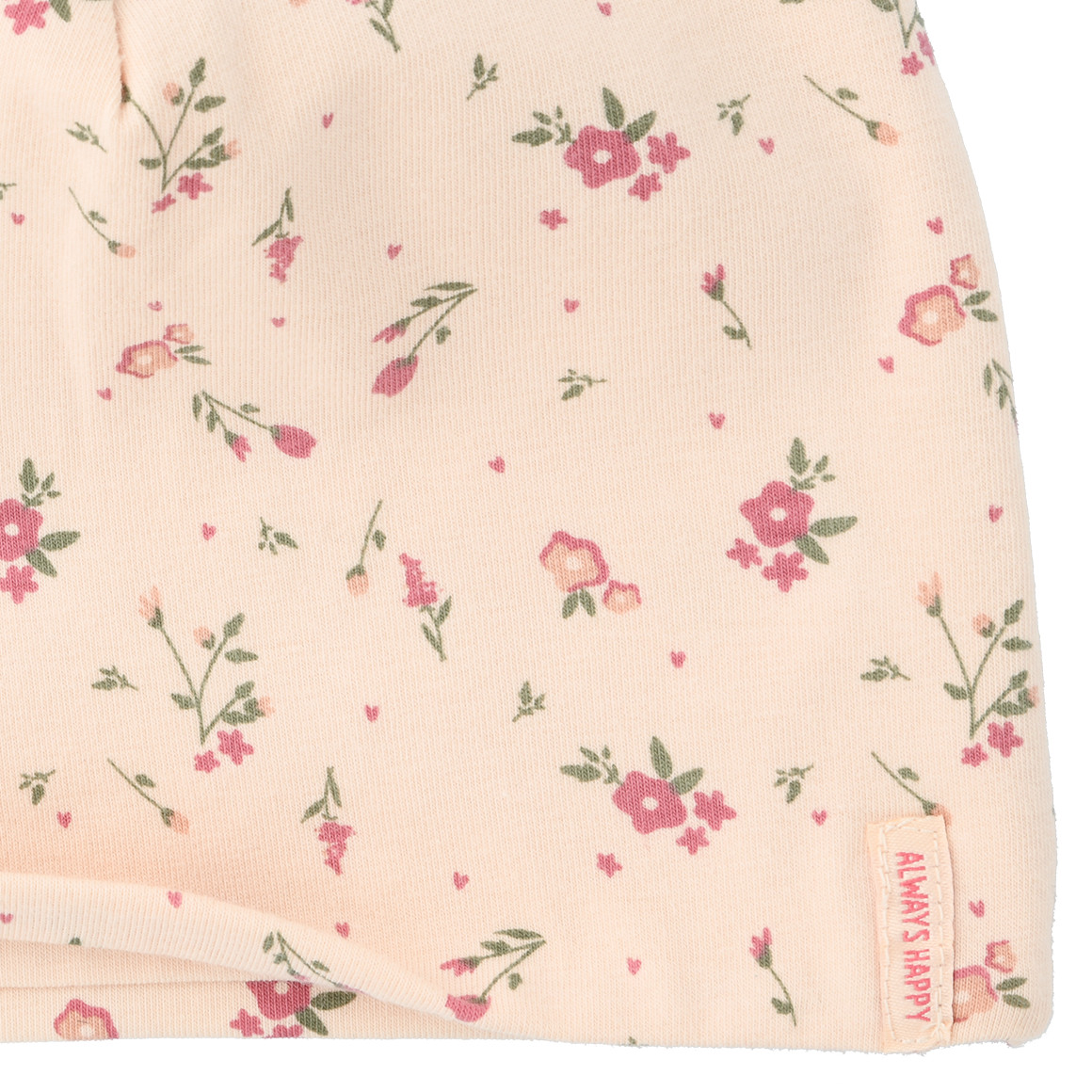 Babymutsje met bloemen all-over